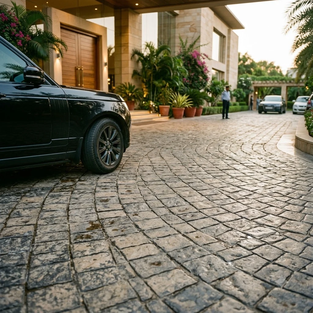 Romana Cobble Concrete Flooring