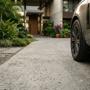 French Grey Concrete Flooring