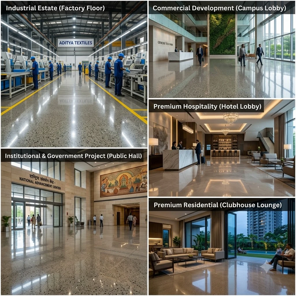 Polished Trimix Flooring