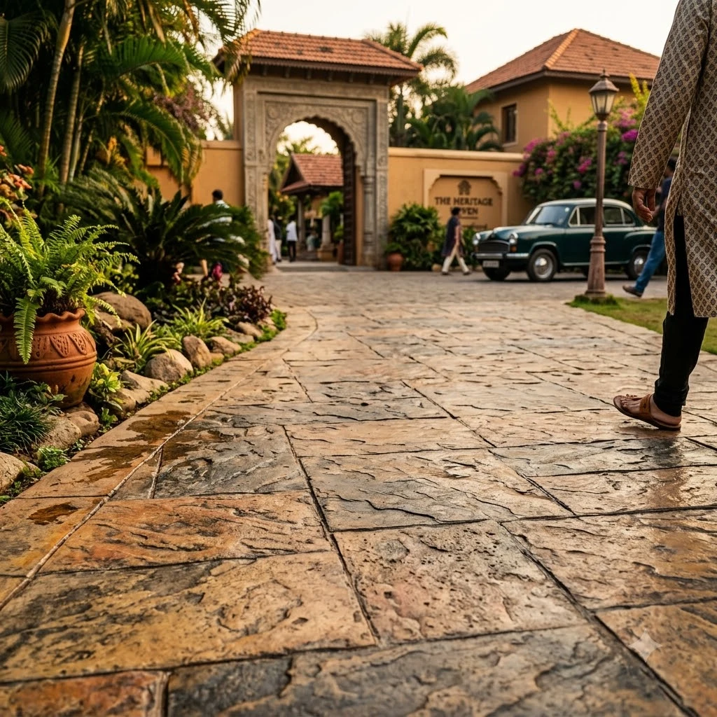 Classic Stamped Concrete Flooring - Image 3